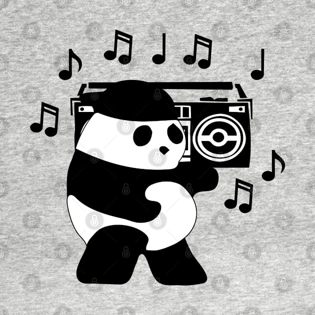 Boom Box Panda by bambamdesigns